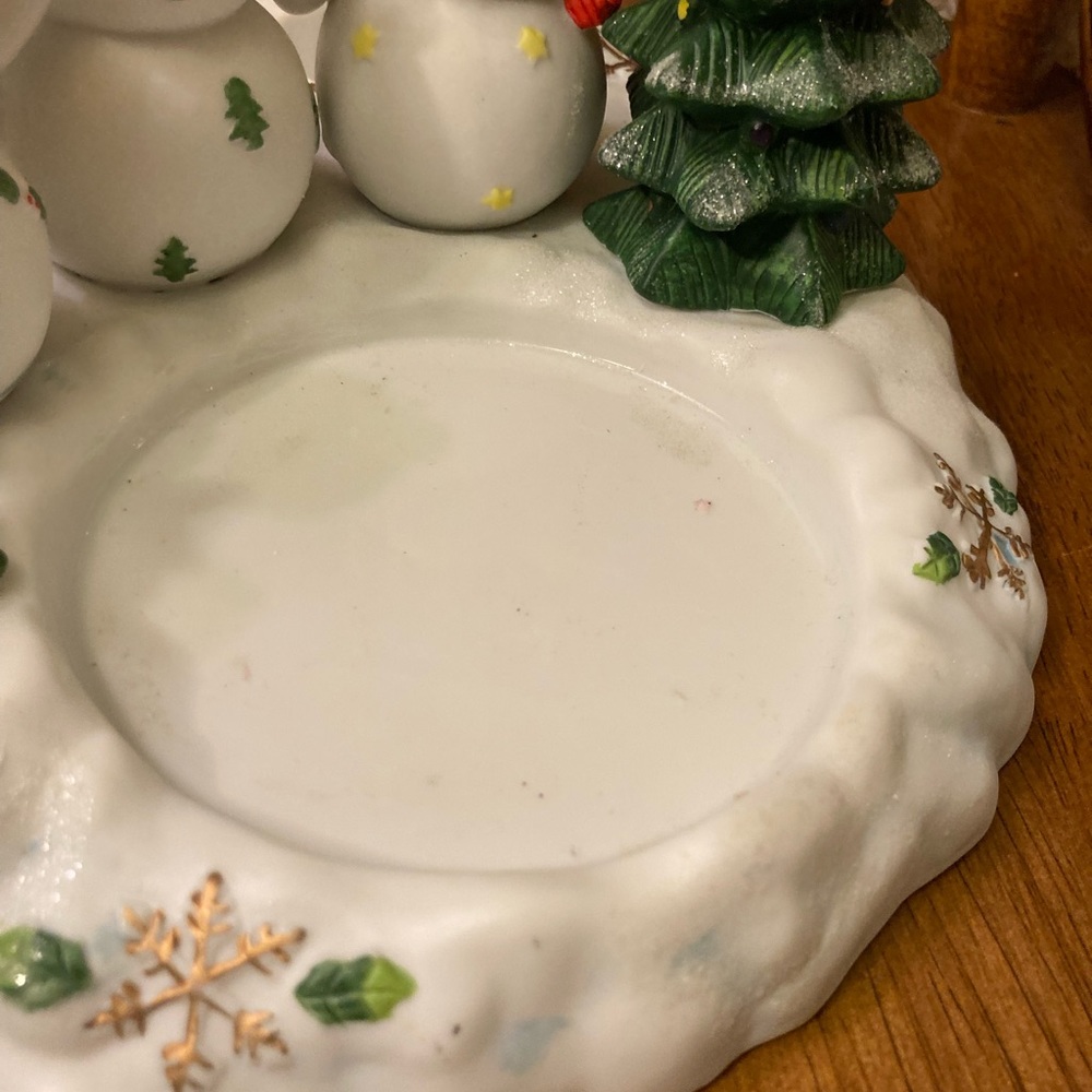 Vintage PartyLite Snowball Snowman Winter Holiday Tea Light Votive Candle Holder - Picture 10 of 17